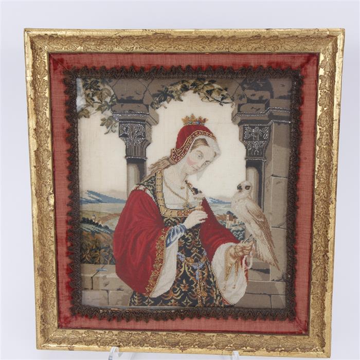 Appraisal: Mary Queen of Scots with Falcon very fine antique petit