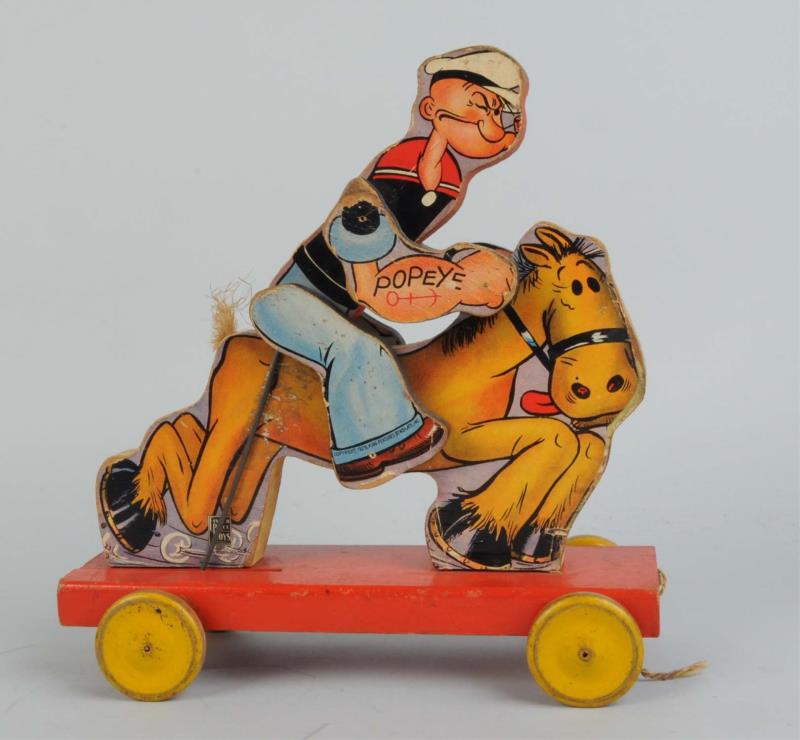 Appraisal: Fisher-Price No Popeye Cowboy Pull Toy Copyright King Features Syndicate