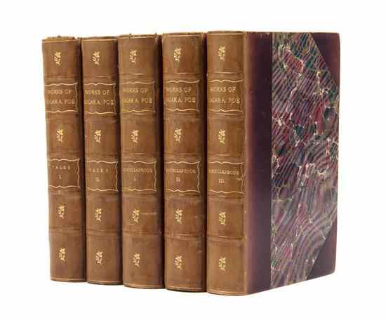 Appraisal: BINDINGS POE EDGAR ALLEN The Works Boston Jefferson Press n