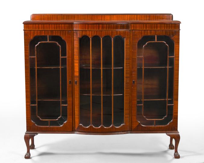 Appraisal: Art Deco-Inspired Mahogany Cabinet second quarter th century the splash