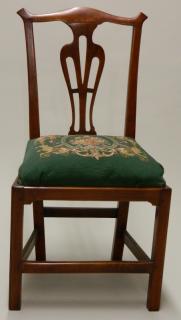 Appraisal: American Country Chippendale Side Chair in Cherry late th c