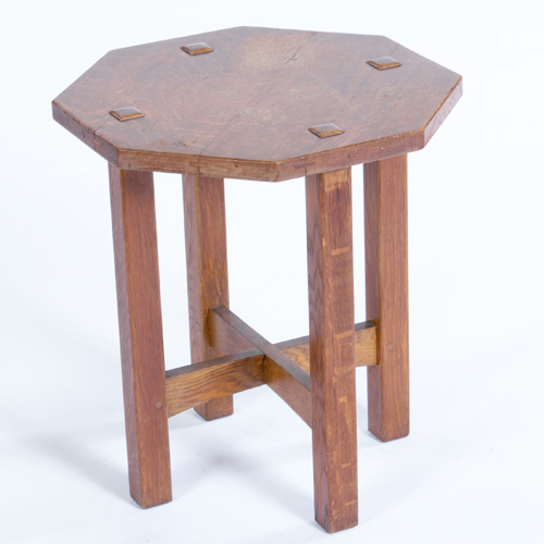 Appraisal: L J G STICKLEY Tabouret with legs mortised through its