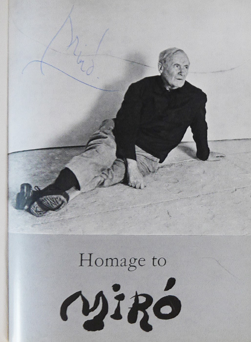 Appraisal: SIGNED HOMAGE TO JOAN MIRO BOOK ''Homage to Joan Miro''