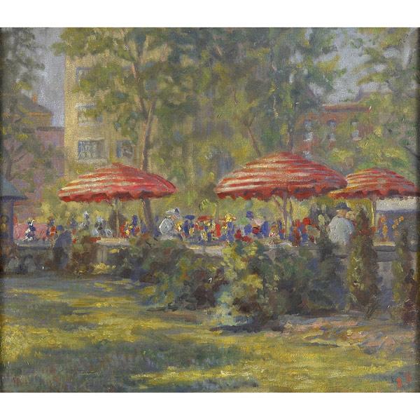 Appraisal: VLADIMIR PERFILIEFF Russian American - Garden Party oil on canvas