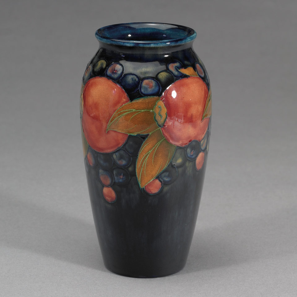 Appraisal: Moorcroft Pomegranate Vase c impressed marks painted initials in blue