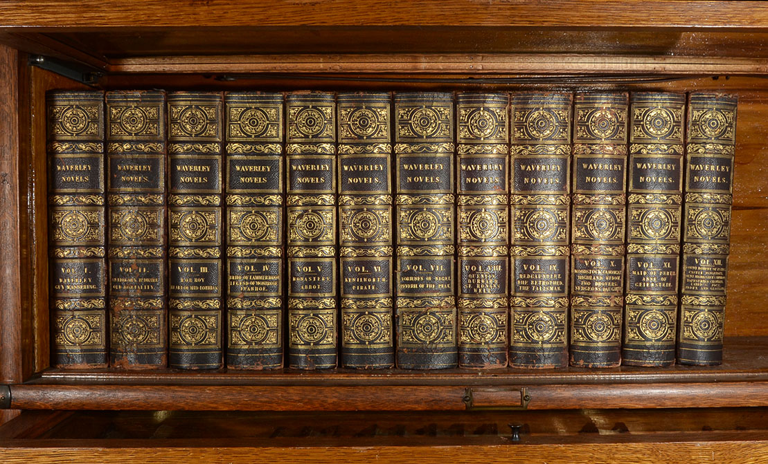 Appraisal: VOLUME LEATHER BOUND WAVERLY NOVELS Embossed leather covers and spines