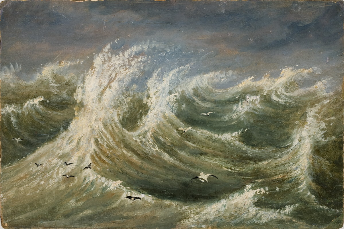 Appraisal: ROBERT HAVELL JR ANGLO AMERICAN - GULLS OVER ROUGH SEAS