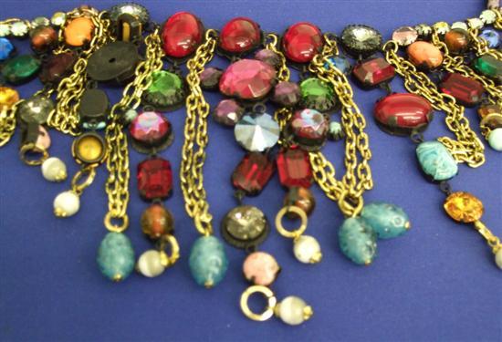 Appraisal: Viennese hand made costume jewellery necklace