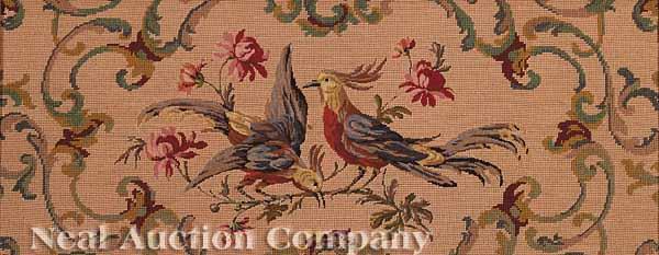 Appraisal: A Framed Needlepoint Picture of Perching Birds early th c