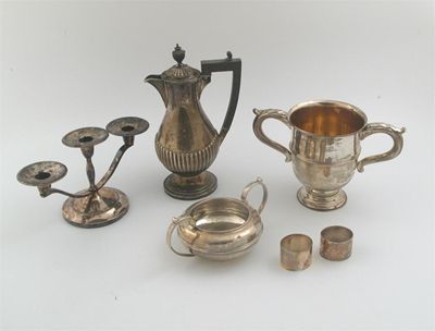 Appraisal: A mixed lot including a Victorian hot water pot with