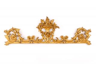 Appraisal: Continental Rococo Style Giltwood Over Door Continental early th century