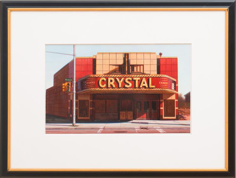 Appraisal: ROBERT GNIEWEK b CRYSTAL THEATER Oil on panel signed 'Gniewek'