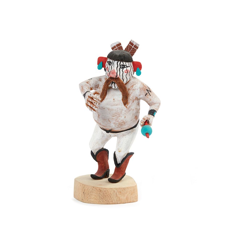 Appraisal: Navajo Clown Tasavu by Val Pahona Navajo Clown Tasavu by