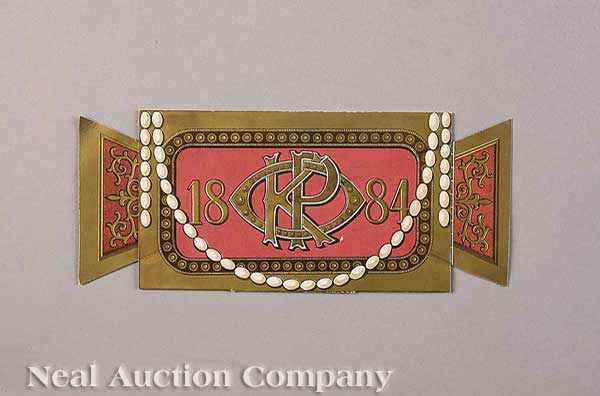 Appraisal: Mardi Gras Krewe of Proteus Ball Invitation and Envelope with