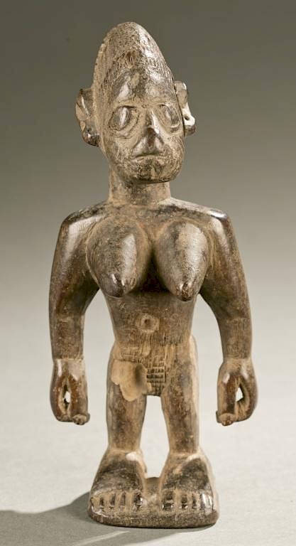 Appraisal: Yoruba Ibeji female figure th c An Ibeji female figure