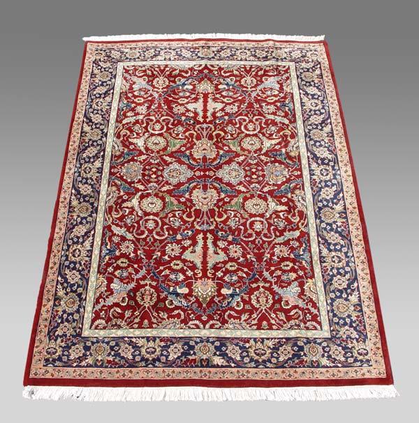 Appraisal: RED KASHAN TABRIS ORIENTAL CARPET Approx ' '' x '