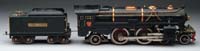 Appraisal: LIONEL STANDARD GAUGE E AND TENDER Engine is black with