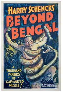 Appraisal: Beyond Bengal Showmen's Pictures One-sheet x Vivid imagery advertising this