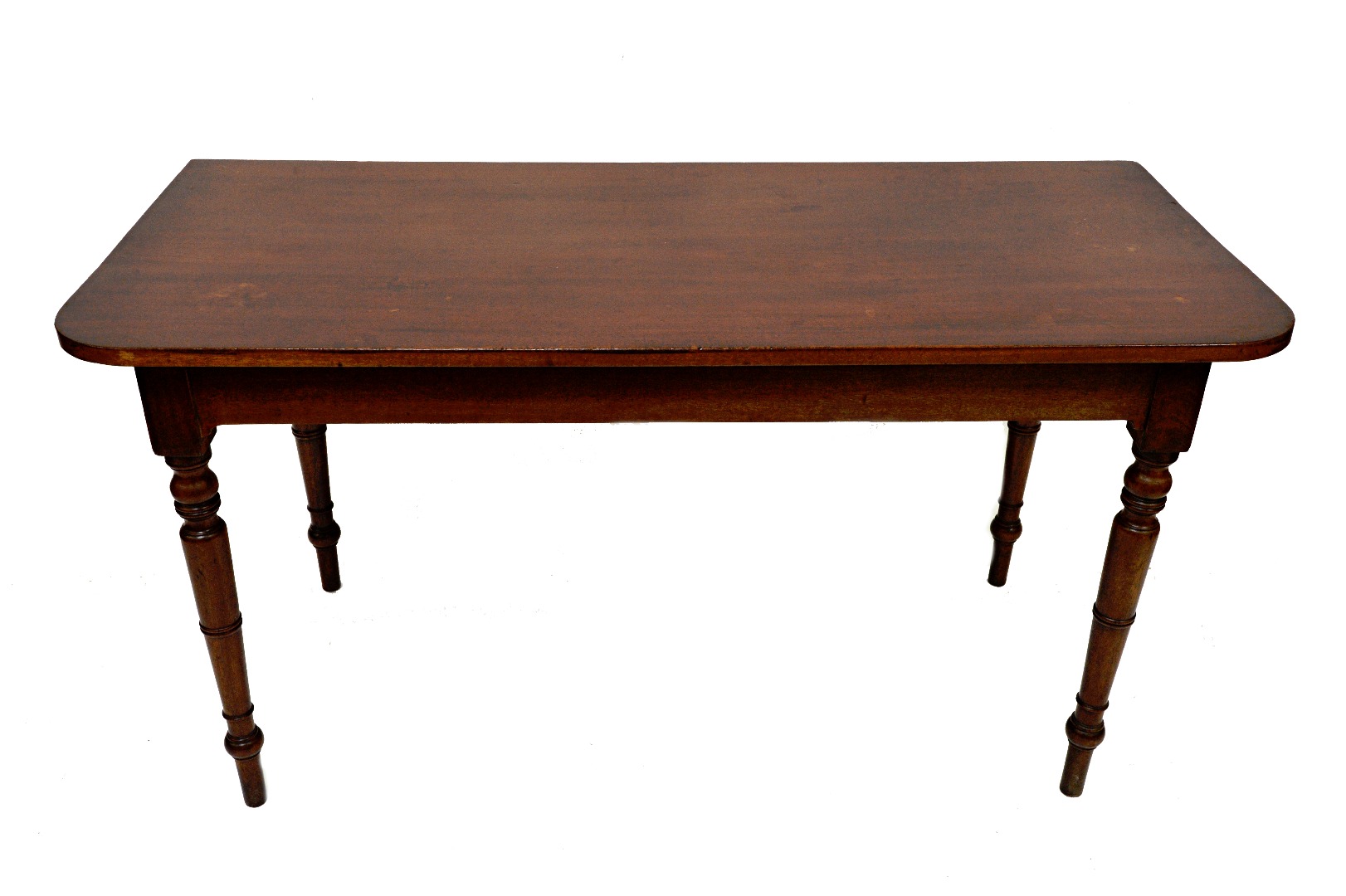 Appraisal: A George III mahogany dining table in three parts the