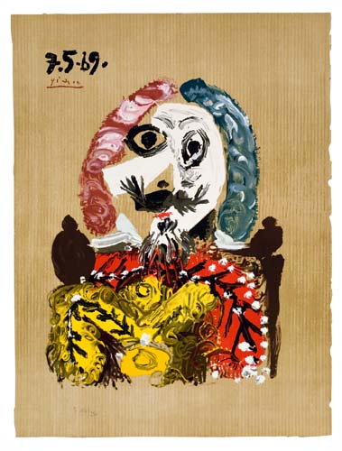 Appraisal: PABLO PICASSO after Les Portraits Imaginaires Color lithograph x mm