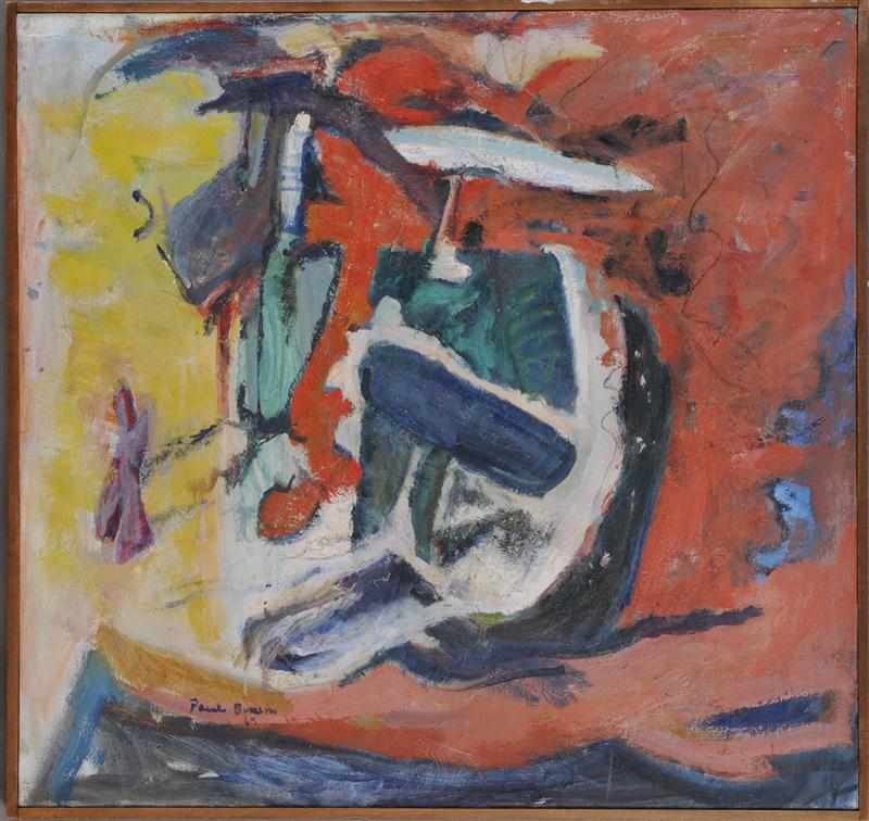 Appraisal: PAUL BURLIN - FIGURE IN DISGUISE Oil on canvas signed