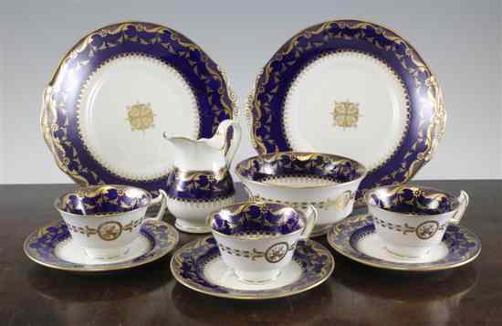 Appraisal: A Mintons porcelain tea set c for twelve place settings