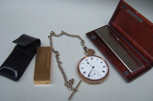 Appraisal: A gentleman's gilt metal cased keyless wind openfaced pocket watch