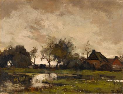 Appraisal: THEOPHILE DE BOCK dutch -