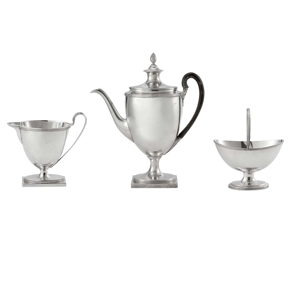 Appraisal: Assembled English Silver Coffee Service London late th th century