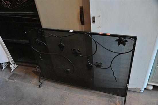 Appraisal: A METAL FIRE SCREEN