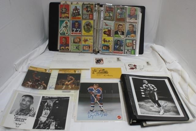 Appraisal: LOT OF SPORTS FOOTBALL HOCKEY BASKETBALL BOXING TENNIS ETC MEMORABILIA