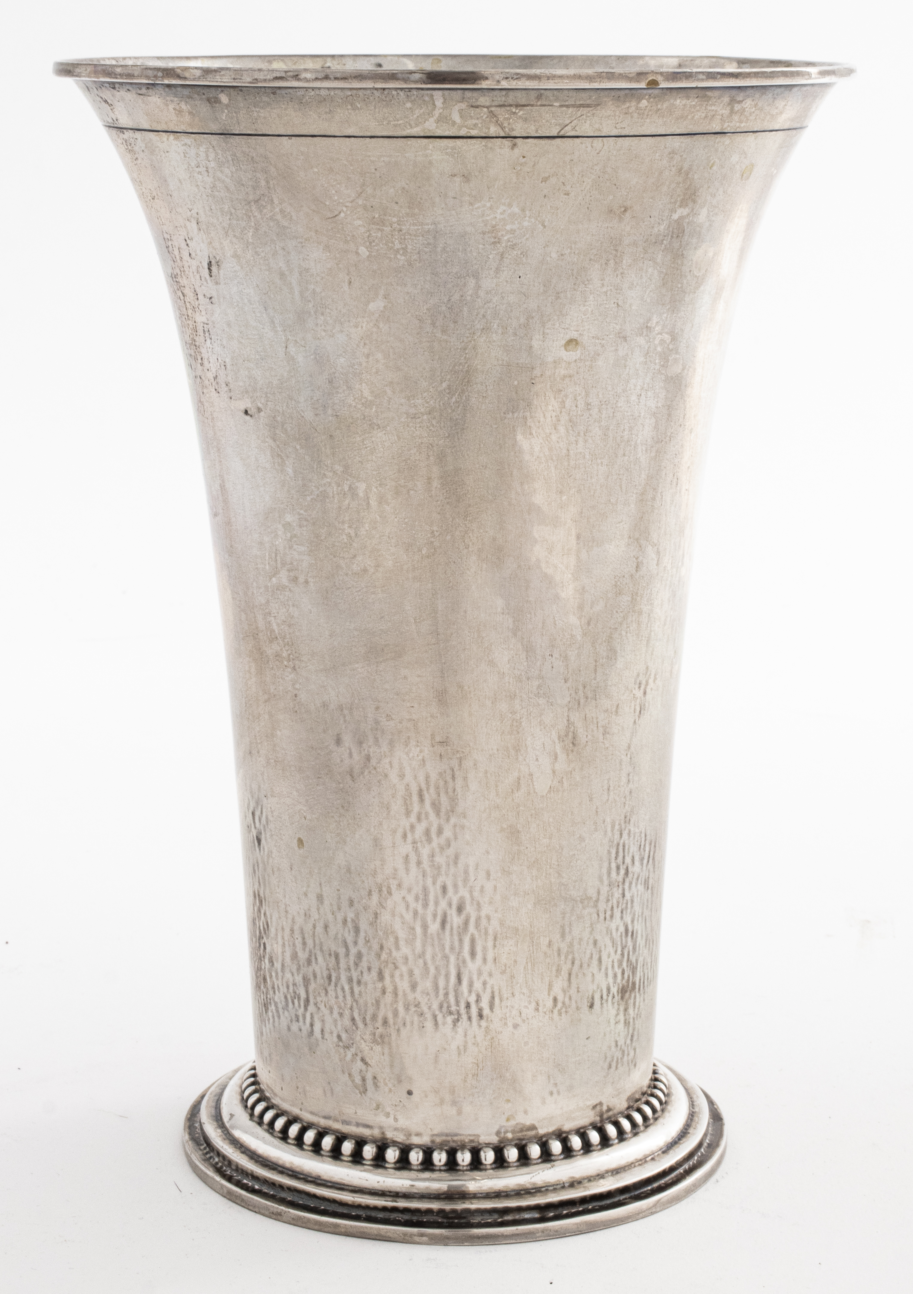 Appraisal: GEORG JENSEN SILVER VASE Georg Jensen Sterling silver vase comprised