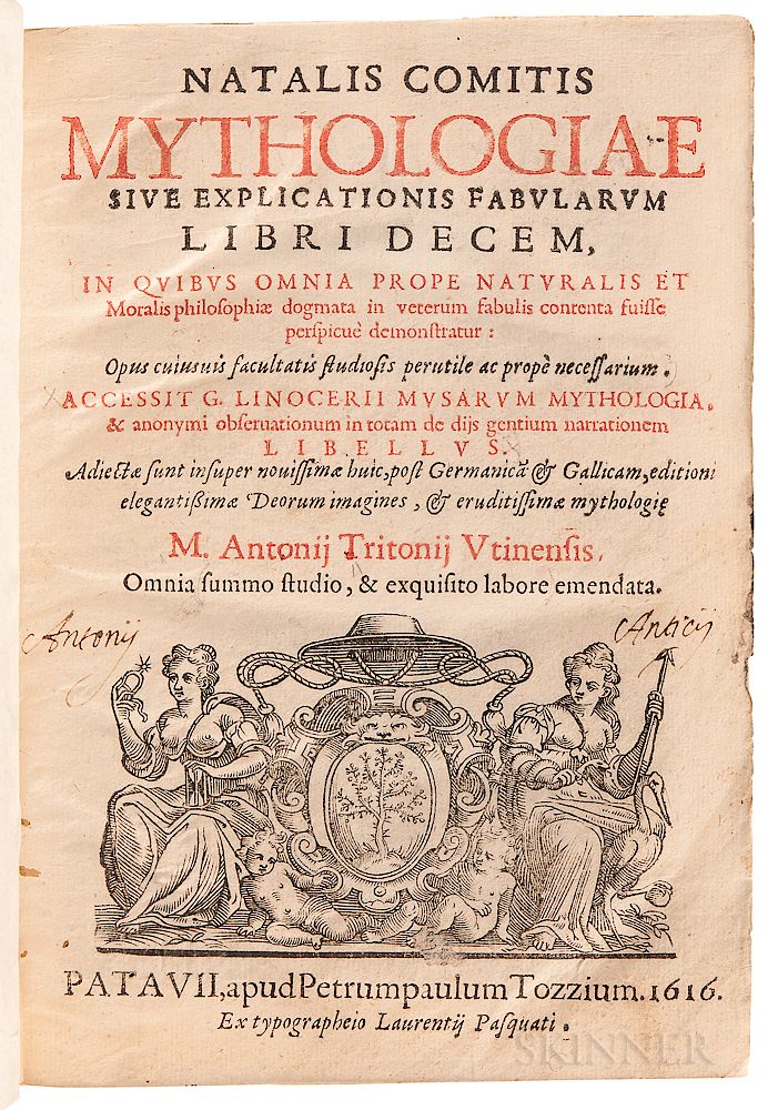 Appraisal: Conti Natale - Mythologiae sive Explicationis Fabularum Libri Decem Conti