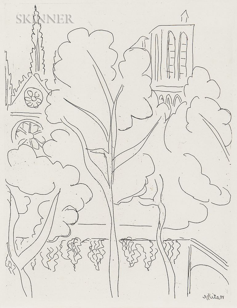 Appraisal: Henri Matisse French - La Cit - Notre-Dame Henri Matisse