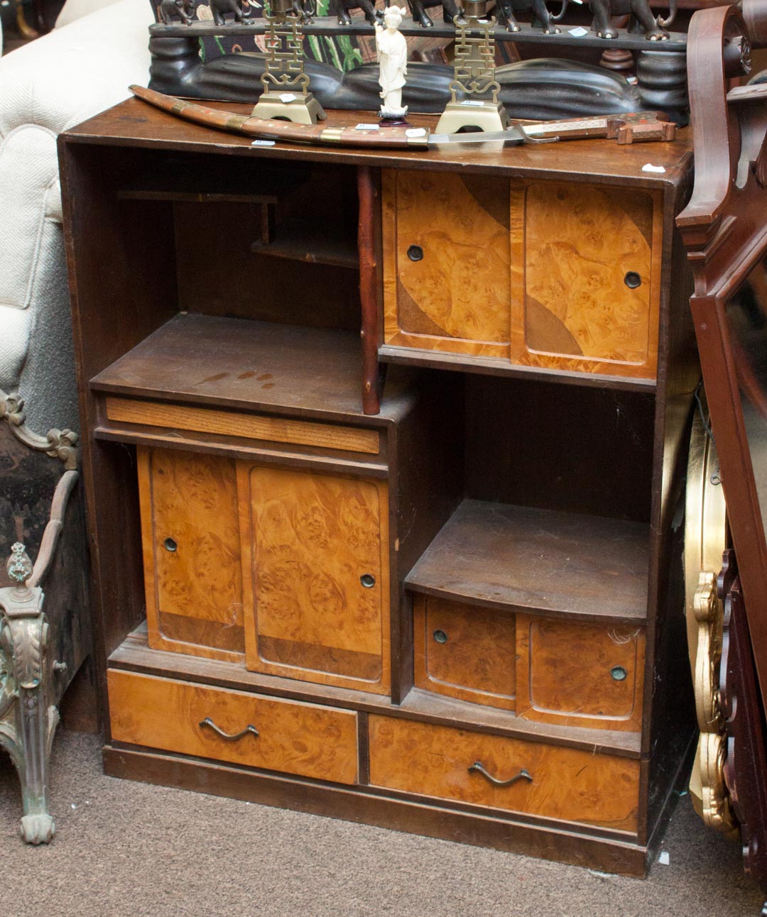 Appraisal: Oriental style curio cabinet