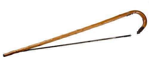 Appraisal: Saw Cane Saw Cane- Ca - An English gardener s