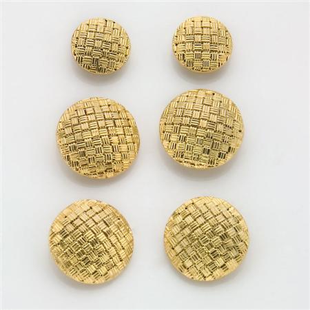 Appraisal: Six Gold Blazer Buttons Estimate -