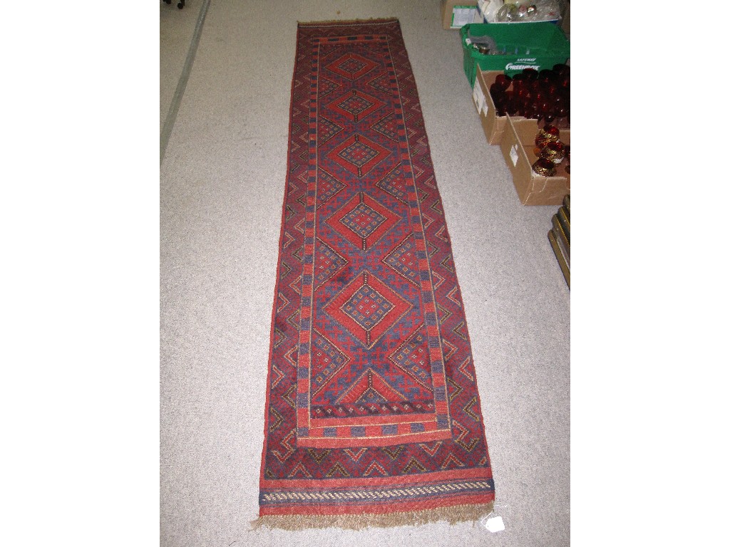 Appraisal: Eastern red and blue ground runner