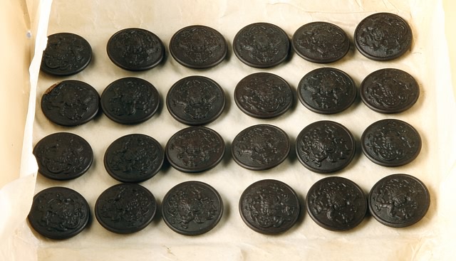 Appraisal: Original Packaging Card of Pa darkened buttons on original card