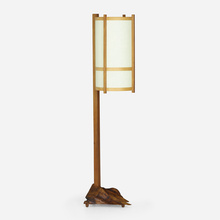 Appraisal: George Nakashima SPECIAL FLOOR LAMP Nakashima StudioUSA English walnut holly