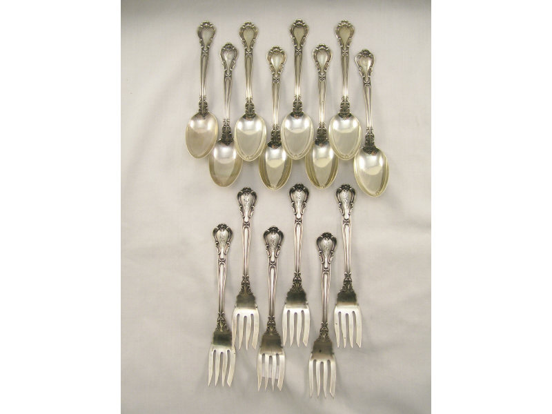 Appraisal: pc Gorham Chantilly Flatware Includes - teaspoons two are monogrammed