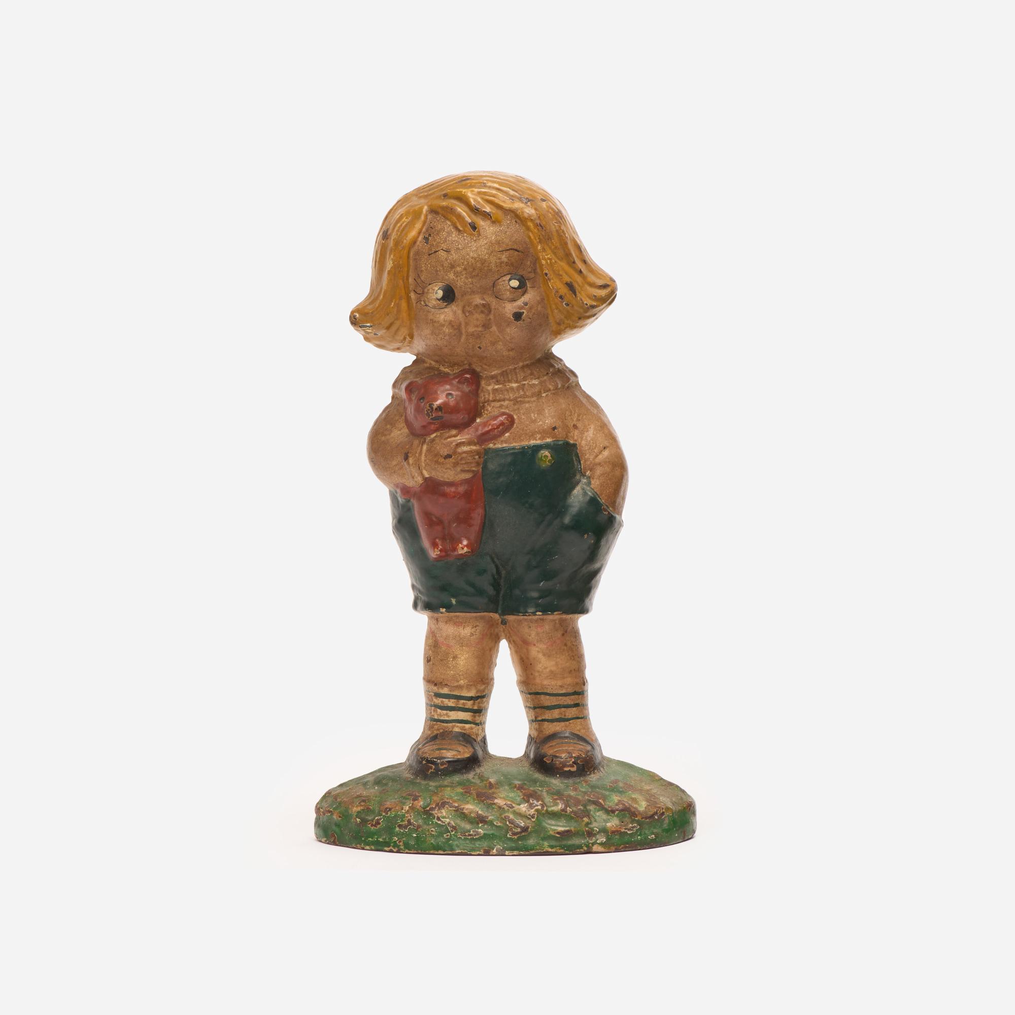 Appraisal: GRACE DRAYTON FOR HUBLEY LITTLE BOBBY BLAKE DOORSTOP A cast