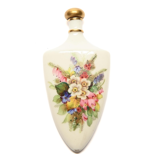 Appraisal: A Royal Worcester scent bottle and stopper c of shield