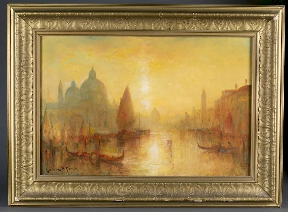 Appraisal: Lucien W Powell o c Grand Canal Late Afternoon Powell