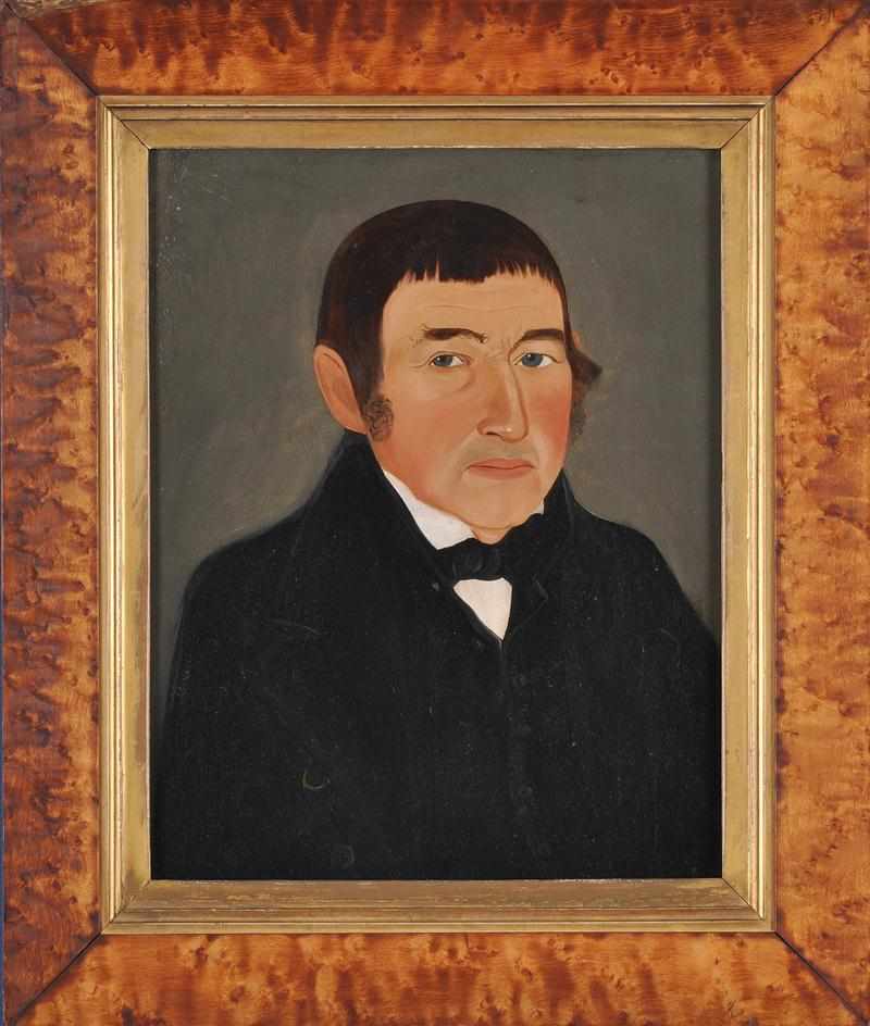 Appraisal: PRIOR-HAMBLIN SCHOOL PORTRAIT OF A GENTLEMAN Oil on canvas relined