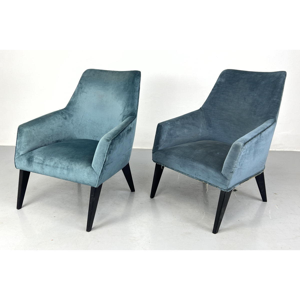 Appraisal: Pair Gio Ponti lounge chair with expertise from the Gio