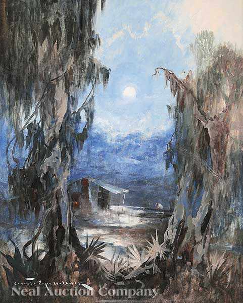 Appraisal: Colette Pope Heldner American New Orleans - Swamp Idyl Louisiana