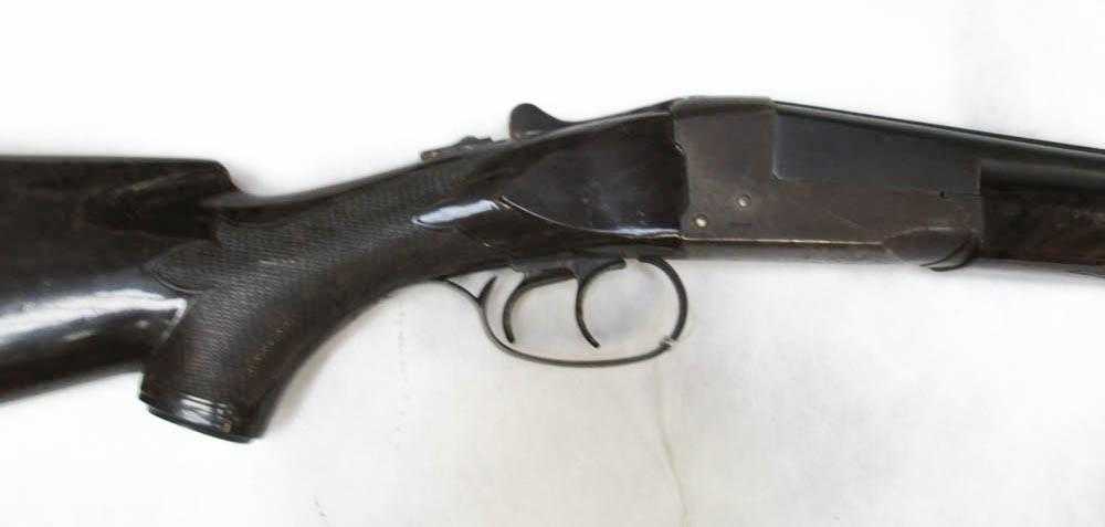 Appraisal: J STEVENS ARMS SPRINGFIELD MODEL DOUBLE BARREL SXS SHOTGUN gauge