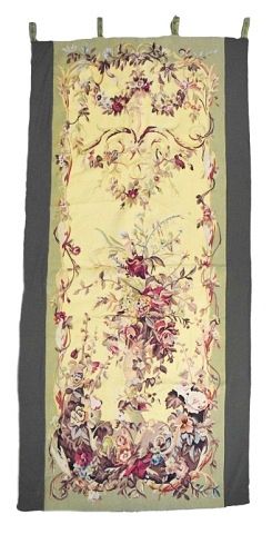 Appraisal: Aubusson Style Drapery Panel Aubusson style needlepoint drapery panel x