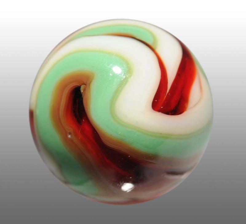 Appraisal: Christensen Agate Swirl Marble Description Swirls of red mint green